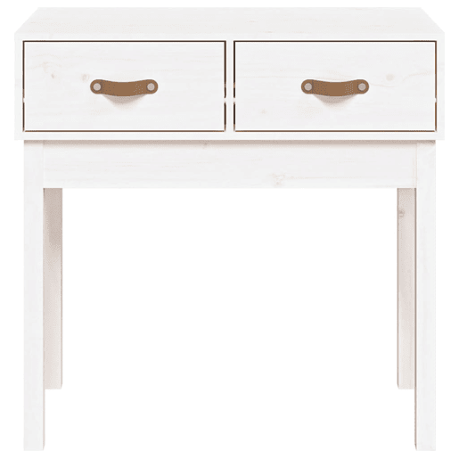 Mesa Consola - Mesa De Entrada 76,5x40x75 cm pinho maciço branco