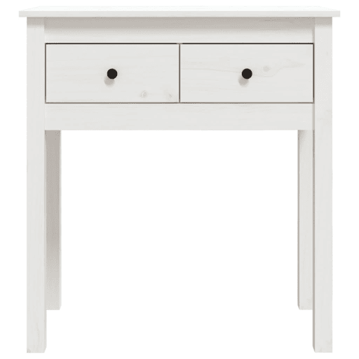 Mesa Consola - Mesa De Entrada 70x35x75 cm pinho maciço branco