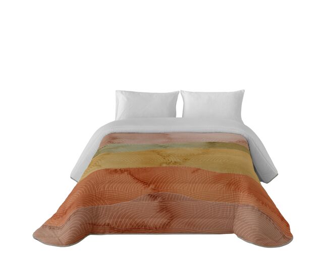 Sandal - edredón nórdico estampado - acolchado de gran confort y extrasuave - gramaje 300 gramos con tacto pluma - cama 150 - ocean terra
