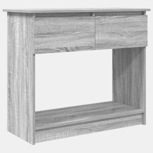 Mesa Consola - Mesa De Entrada com gavetas 85,5x38,5x74,5 cm sonoma cinzento