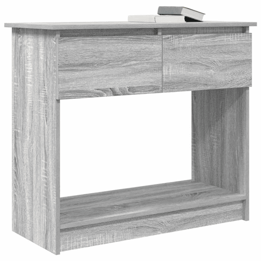 Mesa Consola - Mesa De Entrada com gavetas 85,5x38,5x74,5 cm sonoma cinzento
