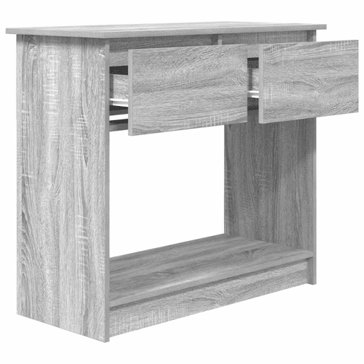Mesa Consola - Mesa De Entrada com gavetas 85,5x38,5x74,5 cm sonoma cinzento