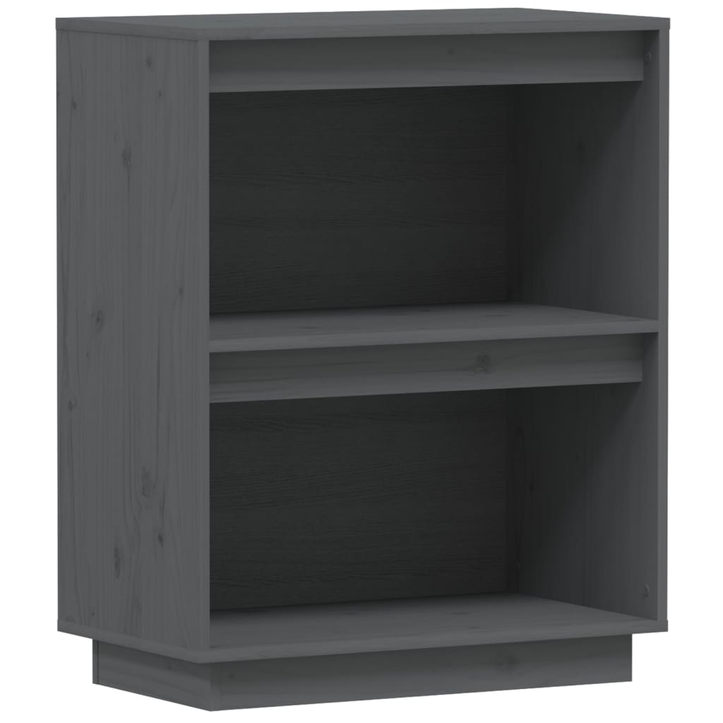 Mesa consola - mesa de entrada de madera maciza de pino gris 60x34x75 cm