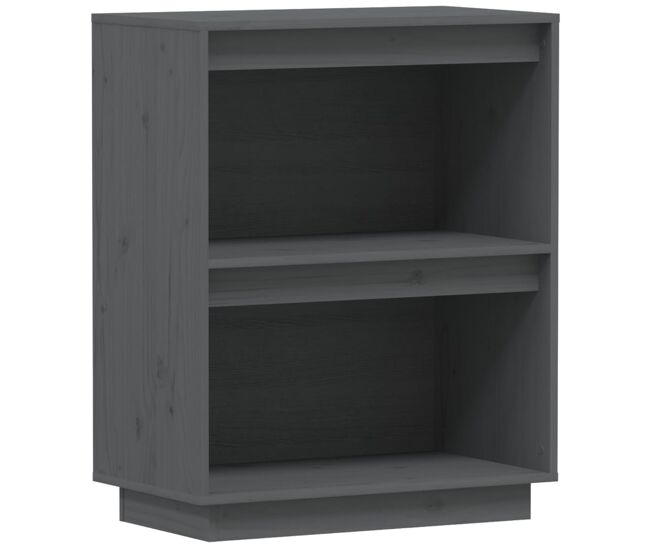 Mesa consola - mesa de entrada de madera maciza de pino gris 60x34x75 cm