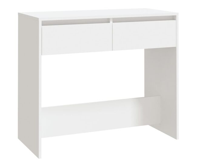 Mesa consola - mesa de entrada de madera contrachapada blanco 89x41x76,5 cm