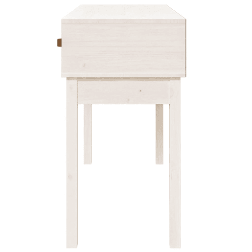Mesa Consola - Mesa De Entrada 114x40x75 cm pinho maciço branco