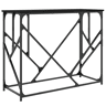Mesa Consola - Mesa De Entrada 100x40x80 cm derivados de madeira preto