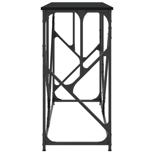 Mesa Consola - Mesa De Entrada 100x40x80 cm derivados de madeira preto