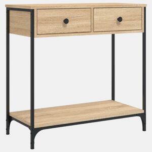 Mesa Consola - Mesa De Entrada 75x34,5x75 cm derivados de madeira carvalho sonoma