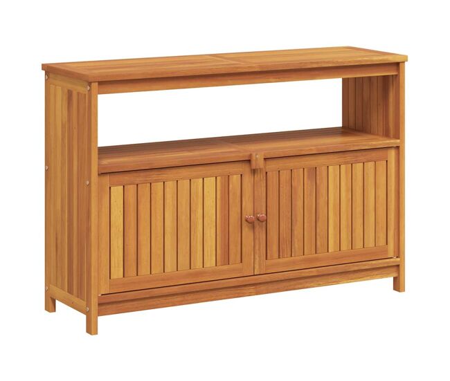 Mesa consola - mesa de entrada de jardín madera maciza acacia 110x35x75 cm