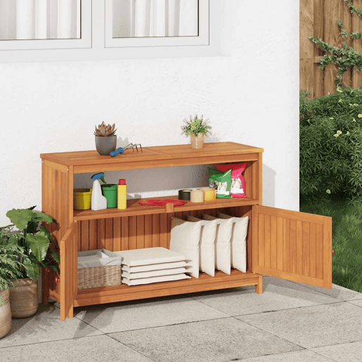 Mesa Consola - Mesa De Entrada para jardim 110x35x75 cm madeira de acácia maciça