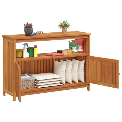 Mesa Consola - Mesa De Entrada para jardim 110x35x75 cm madeira de acácia maciça