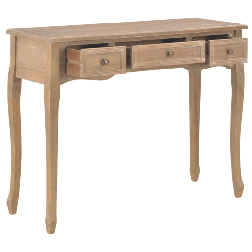 ToucadorMesa Consola - Mesa De Entrada com 3 gavetas castanho