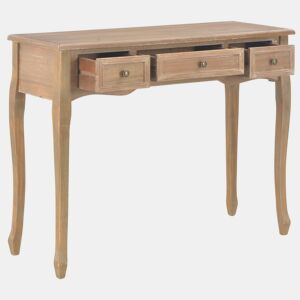 ToucadorMesa Consola - Mesa De Entrada com 3 gavetas castanho