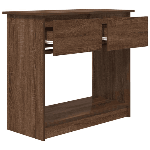 Mesa Consola - Mesa De Entrada com gavetas 85,5x38,5x74,5 cm carvalho castanho