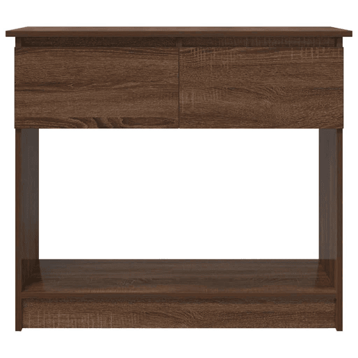 Mesa Consola - Mesa De Entrada com gavetas 85,5x38,5x74,5 cm carvalho castanho