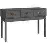 Mesa Consola - Mesa De Entrada 114x40x75 cm madeira de pinho maciça cinzento