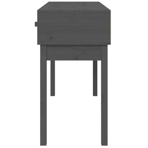 Mesa Consola - Mesa De Entrada 114x40x75 cm madeira de pinho maciça cinzento