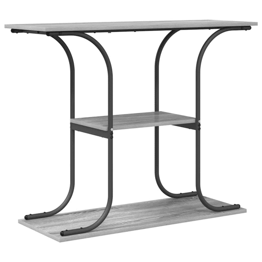 Mesa Consola - Mesa De Entrada Sonoma cinzento 101 x 35 x 80.5 cm Madeira processada