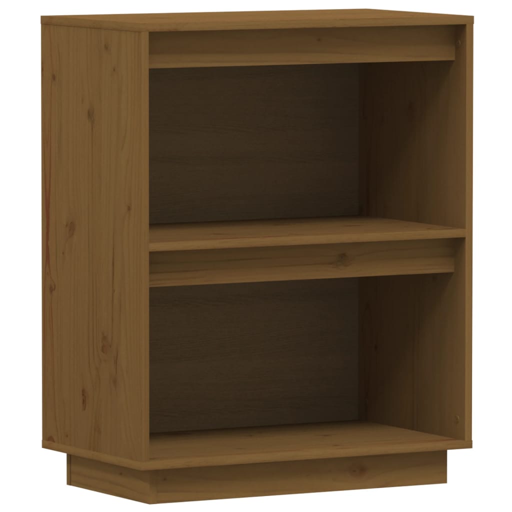 Mesa consola - mesa de entrada de madera maciza de pino marrón miel 60x34x75 cm