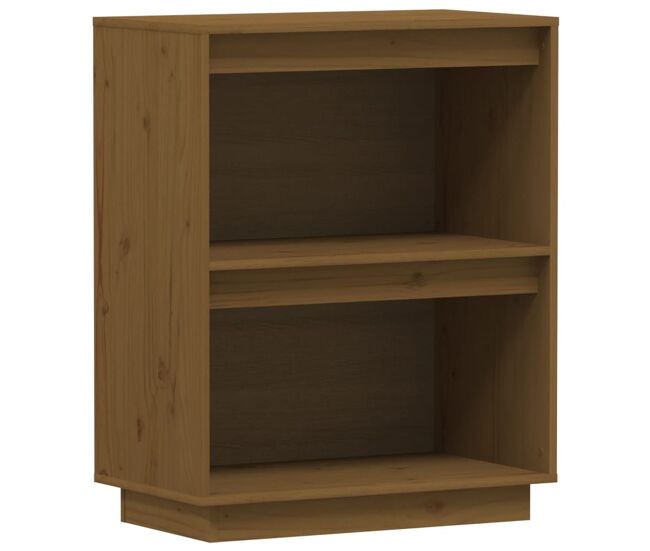 Mesa consola - mesa de entrada de madera maciza de pino marrón miel 60x34x75 cm