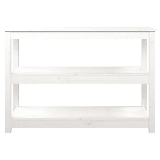 Mesa Consola - Mesa De Entrada 110x40x74 cm pinho maciço branco