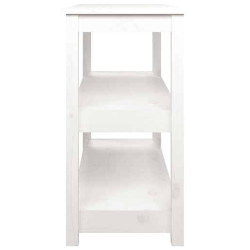 Mesa Consola - Mesa De Entrada 110x40x74 cm pinho maciço branco