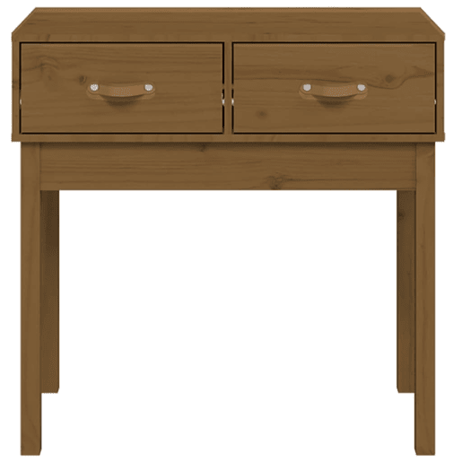 Mesa Consola - Mesa De Entrada 76,5x40x75 cm madeira de pinho maciça castanho mel