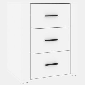 Mesa De Cabeceira - Mesinha De Cabeceira 50x36x60 cm derivados de madeira branco