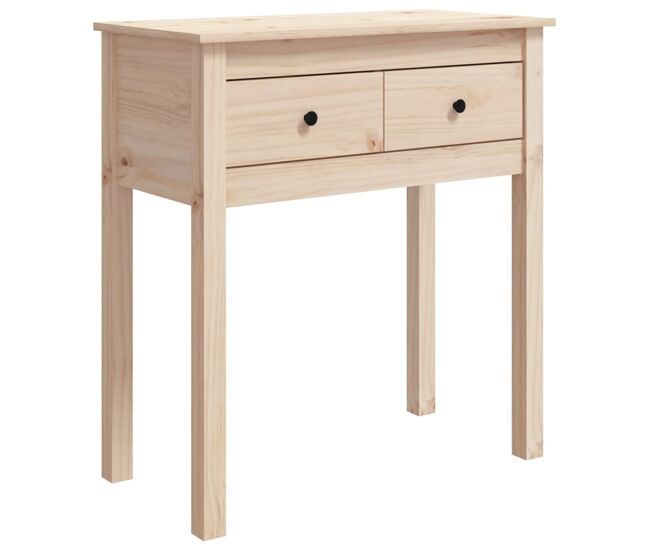 Mesa consola - mesa de entrada madera maciza de pino 70x35x75 cm