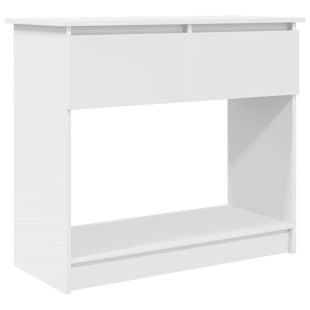 Mesa consola - mesa de entrada con cajones blanca 85,5x38,5x74,5 cm