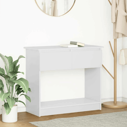 Mesa Consola - Mesa De Entrada com gavetas 85,5x38,5x74,5 cm branco