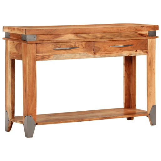 Mesa Consola - Mesa De Entrada 110x34x74 cm madeira de acácia maciça