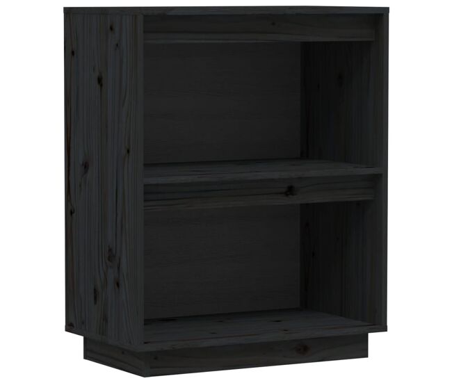 Mesa consola - mesa de entrada de madera maciza de pino negro 60x34x75 cm