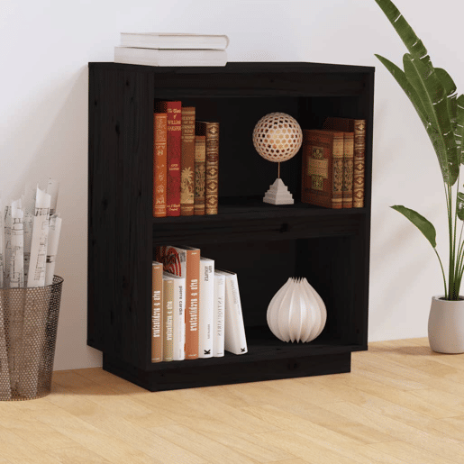 Mesa Consola - Mesa De Entrada 60x34x75 cm pinho maciço preto