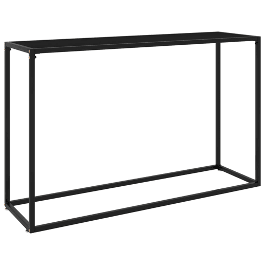 Mesa Consola - Mesa De Entrada 120x35x75 cm vidro temperado preto