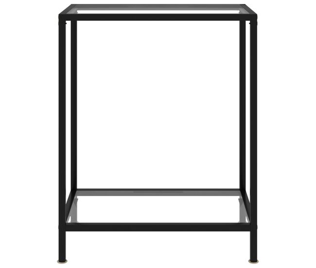 Mesa consola - mesa de entrada vidrio templado transparente 60x35x75 cm
