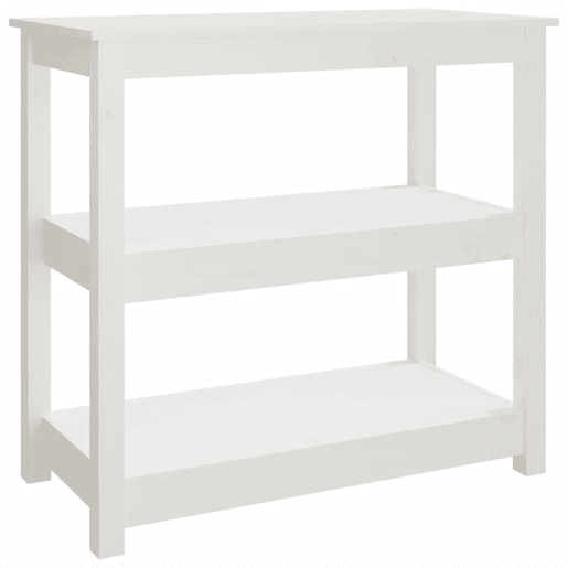Mesa Consola - Mesa De Entrada 80x40x74 cm madeira de pinho maciça branco