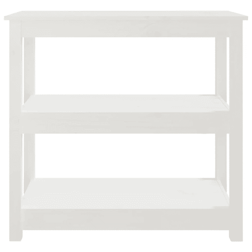 Mesa Consola - Mesa De Entrada 80x40x74 cm madeira de pinho maciça branco
