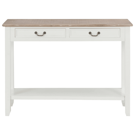 Mesa Consola - Mesa De Entrada 110x35x80 cm madeira branco