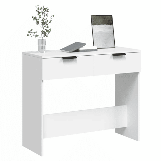 Mesa Consola - Mesa De Entrada 90x36x75 cm derivados de madeira branco