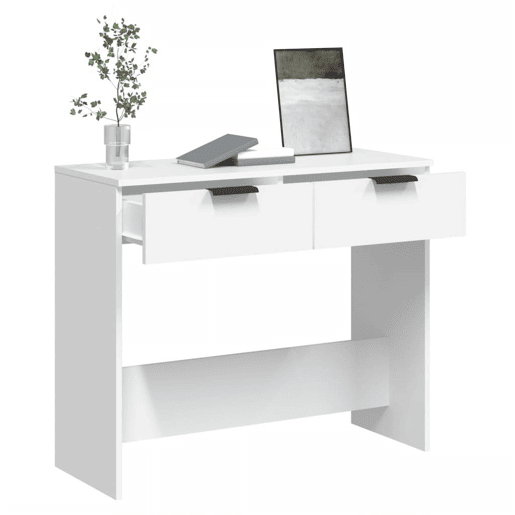 Mesa Consola - Mesa De Entrada 90x36x75 cm derivados de madeira branco