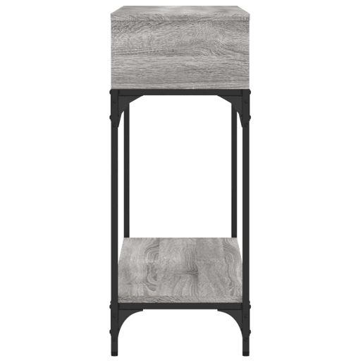 Mesa Consola - Mesa De Entrada 100x30,5x75cm derivados de madeira cinzento sonoma