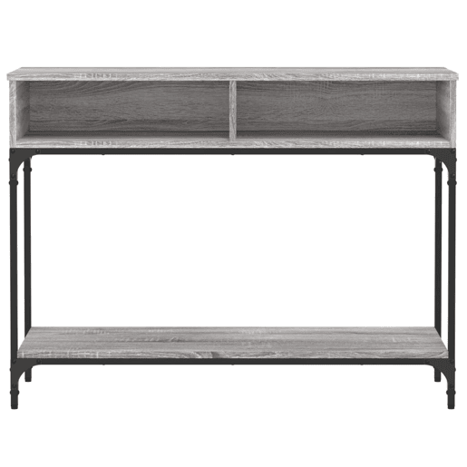 Mesa Consola - Mesa De Entrada 100x30,5x75cm derivados de madeira cinzento sonoma