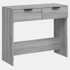 Mesa Consola - Mesa De Entrada 90x36x75 cm derivados de madeira cinzento sonoma