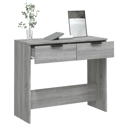 Mesa Consola - Mesa De Entrada 90x36x75 cm derivados de madeira cinzento sonoma