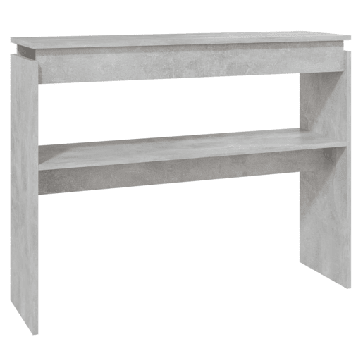 Mesa Consola - Mesa De Entrada 102x30x80 cm derivados de madeira cinzento cimento