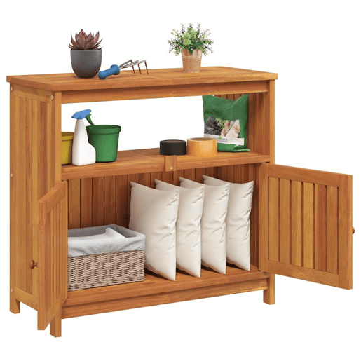 Mesa Consola - Mesa De Entrada para jardim 80x35x75 cm madeira de acácia maciça