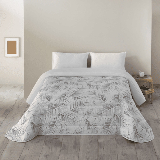 SANDAL - Capa de Edredon Estampada - Ótimo Conforto e Acolchoamento Extra Macio - Peso 300 Gramas com Toque de Pena - Cama 135 - PEDRA ACANTO