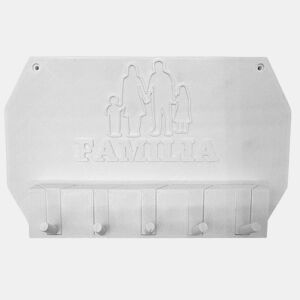 Well Home - Porta-chaves de parede Família em branco